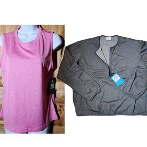 Columbia Half-Zip & Avia Tank – Women’s Small, NWT 2-Pack